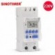 Sinotimer 30A nagy terhelésű, 220 V-os, 7 napos digitális programozható időkapcsoló relé T9U2