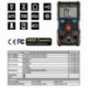HANMER Digitális multiméter Zt-S1 True Rms Automatikus tartományú Professzionális LCD Automata V6F4