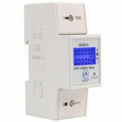 3X (Din Rail egyfázisú wattmérő energiafogyasztás Watt elektronikus energia W8W7