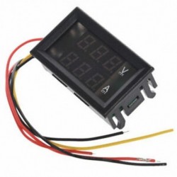 6X (DC 4.5-30V 100A kettős piros   kék LED-es digitális voltmérő ampermérő Volt erősítő Met Q7I3