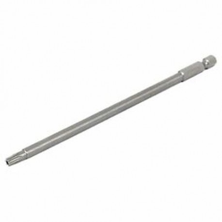 1X (1/4 hüvelykes Hex Shank 4 mm-es tipp T25 Torx biztonsági csavarhúzó bit, szürke Y1N5)
