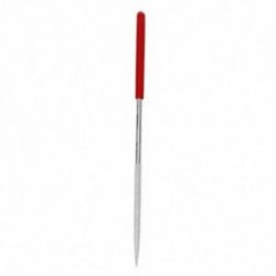Lapidary ékszerész kerek patkány farkú gyémánt fájlok 5 mm x 180 mm ezüst tónusú piros X2H2