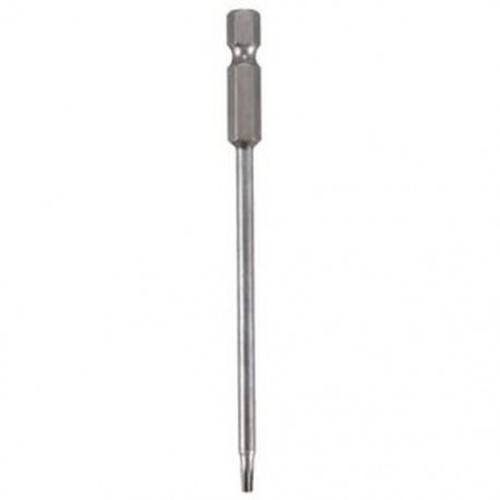 100 mm hosszú, 1/4 hüvelykes Hex Shank T9 mágneses Torx biztonsági csavarhúzó bit, D2E3