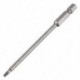 100 mm hosszú, 1/4 hüvelykes Hex Shank T9 mágneses Torx biztonsági csavarhúzó bit, D2E3
