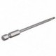 100 mm hosszú, 1/4 hüvelykes Hex Shank T9 mágneses Torx biztonsági csavarhúzó bit, D2E3