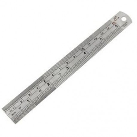 Dupla oldalak, 15 cm-es, 6 hüvelykes méretű, hosszú, egyenes vonalzó mérőszerszám S1I3 R7E4 D5E4