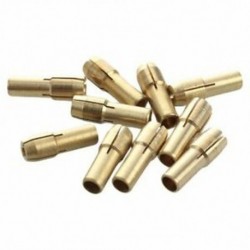 10 darabos mini fúró sárgaréz gyűrűs tokmány forgószerszámhoz 0,5-3,2 mm C9M9