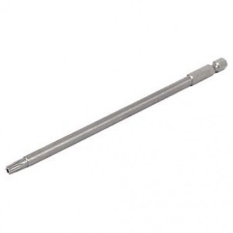 1/4 hüvelykes Hex szár 4 mm-es tipp T25 Torx biztonsági csavarhúzó bit, szürke PF V6Z9 A2O1