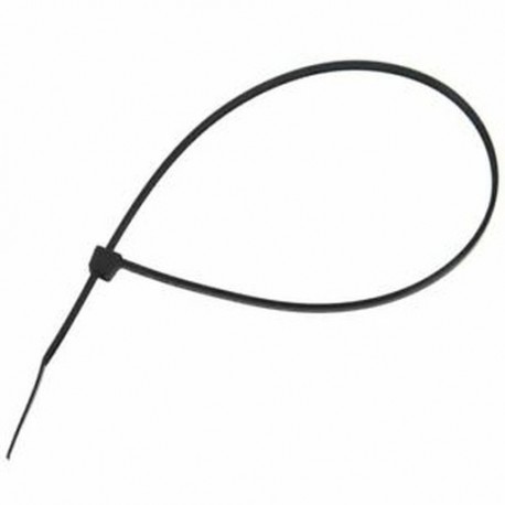 50x nylon önzáró hálózati kábel Zip Nyakkendők hevederek 3x250mm Blac S9A1