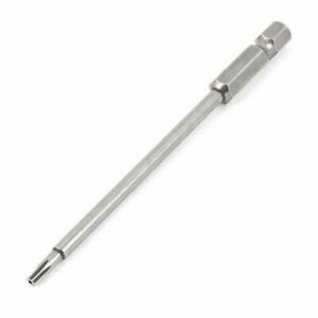 100 mm hosszú, 1/4 hüvelykes Hex Shank T9 mágneses Torx biztonsági csavarhúzó bit, E3P7
