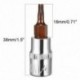 2 db 1/4 hüvelykes meghajtó T15 Torx bit aljzat, S2 acél B3U9