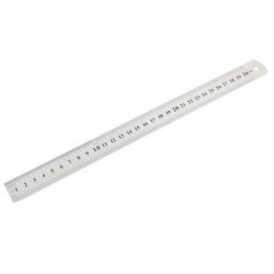 Rozsdamentes acél kétoldalas metrikus vonalzó mérőszerszám 12 hüvelyk 30 cm-es H9S6