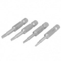 1X (4 x ezüstszürke, 50 mm-es mágneses háromszög alakú csavarhúzó betétek Se H1D3