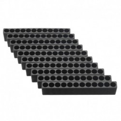 10 db 12-lyukú csavarhúzó bittartó doboz blokk fekete hat szög 6,35 mm H Z4W1