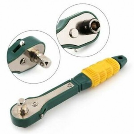 2X (Mini 1/4 fejű csavarhúzó pólus 6,35 mm belső hatszögű racsnis aljzat Wrenc H1U2