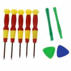 Torx T2 T3 T4 T5 T6 Mobiltelefon javítókészlet, szerszámkészlet, mágneses csavarhúzóval - W4X5
