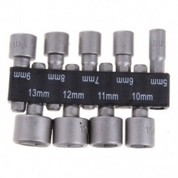9db / készlet 5mm-13mm 1 / 4inch-es DIY Hex Shank Socket hüvelyfúvókák Anyaghajtó Bi J2E9