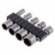 9db / készlet 5mm-13mm 1 / 4inch-es DIY Hex Shank Socket hüvelyfúvókák Anyaghajtó Bi J2E9