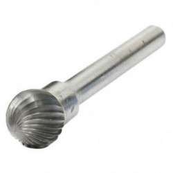 12x10 mm egyszeres vágású gömb alakú volfrám-keményfém forgószerszám S2M4