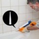 1X (12 darabos tömítőszerszám-készlet szilikon tömítőanyag-befejező szerszám fugázógép ScrapeF6A8)