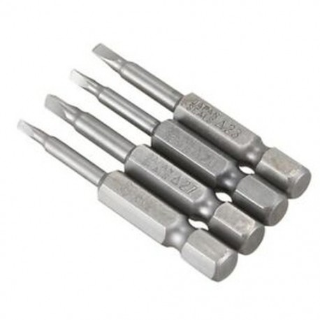 3X (4 x ezüstszürke, 50 mm-es mágneses háromszög alakú csavarhúzó betétek Se Y6Y6