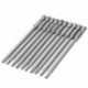 10db 100mm hosszú, 1/4 hüvelykes Hex Shank T20 Torx biztonsági csavarhúzó-bitek, S M8B2
