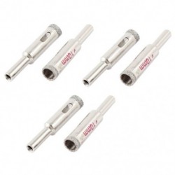 5X (10 mm-es gyémánt bevonatú fúrófej kerámia üvegcsempe fűrészhez, 6 db L6H4)