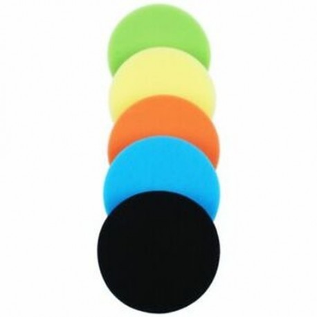 2X (5 hüvelykes, 6 hüvelykes (150 mm) lapos szivacs-ütéscsiszoló betét polírozó pad készlet Car P G9C5