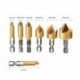 Középső csuklós fúrószerszám készlet Core Tapper süllyesztett fúró 1/4 hüvelykes Hex Shank Q6E9
