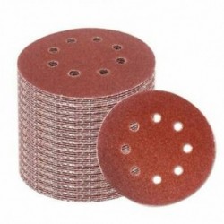 2X (60 db 5 hüvelykes csiszolókorongok csiszolópapírral válogatva 60 80 120 180 240 320 Grit L6O5
