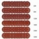 2X (60 db 5 hüvelykes csiszolókorongok csiszolópapírral válogatva 60 80 120 180 240 320 Grit L6O5