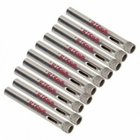 20x (6 mm átmérőjű ezüst gyémánt bevonatú fúrók csempe kerámia üveg lyukfűrészek (P