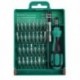 5X (ELECALL 33 in 1 csavarhúzó készlet cserélhető Torx csipesz-hosszabbító R S1O1