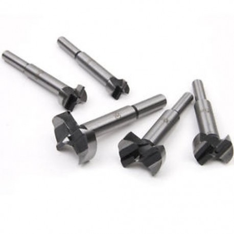 5X (Forstner fúrók - 5db 15-35 mm-es famegmunkáló csuklópántos fúrólyuk fűrészhajtó O4D5