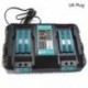 Dupla akkumulátortöltő Makita 14.4V 18V BL1830 Bl1430 DC18RC DC18RAďĽˆUK I4C0