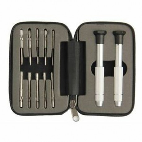6X (PENGGONG 10in1 MIni csavarhúzó készlet hatszögletű réselt Phillips króm Vana C8W4