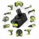 2X (új 18 V 5000Mah Li-Ion akkumulátoros szerszám akkumulátor Ryobi P108 Rb18L40 Y4L5