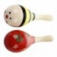 2 X Wood Maracas hangszerjáték gyerekeknek L7F3