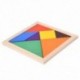 Hét fa darab puzzle, Tangram agy ugratók, babajáték Y9F1 G6T7