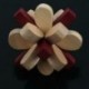 Fa kétszínű szilvazár lila zárak Logikai puzzle Burr rejtvények Brain T W1C5