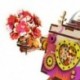 Robotime fa kézzel készített DIY összeállított modell zene doboz Steampunk lehet Rot U7R1