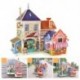 5X (3D-s fa kézzel készített DIY sztereo kirakós játék puzzle táblák gyerekeknek D9L3 puzzle játék