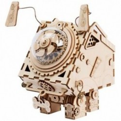 4X (Robotime 3D puzzle diy mozgalom fa kutyákkal készült játékok gyerekeknek lány R6V1