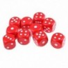 piros - 10 hatoldalas D6 kocka társasjátékokhoz, fából Q3J7