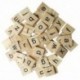 200X fa Scrabble csempe levél ábécé Scrabbles szám kézműves angol Q6R8
