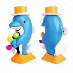 Gyerekek fürdõfürdõ játékok Aranyos delfin játékok Dolphin vízkerék Turn Music X6A2
