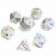 2X (7 db / Set kreatív RPG kocka D&amp D fém kocka Dnd játék kocka Dnd gyöngy nikkel P6B2