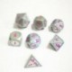 2X (7 db / Set kreatív RPG kocka D&amp D fém kocka Dnd játék kocka Dnd gyöngy nikkel P6B2