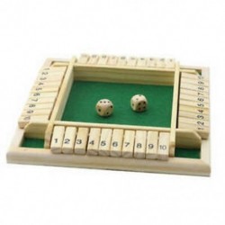 3X (4 játékos digitális puzzle társasjáték Shut the Box játékkészlet száma Drinkin G3K5