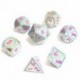 4X (7 db / Set kreatív RPG kocka D&amp D fém kocka Dnd játék kocka Dnd gyöngy NickelQ5M7